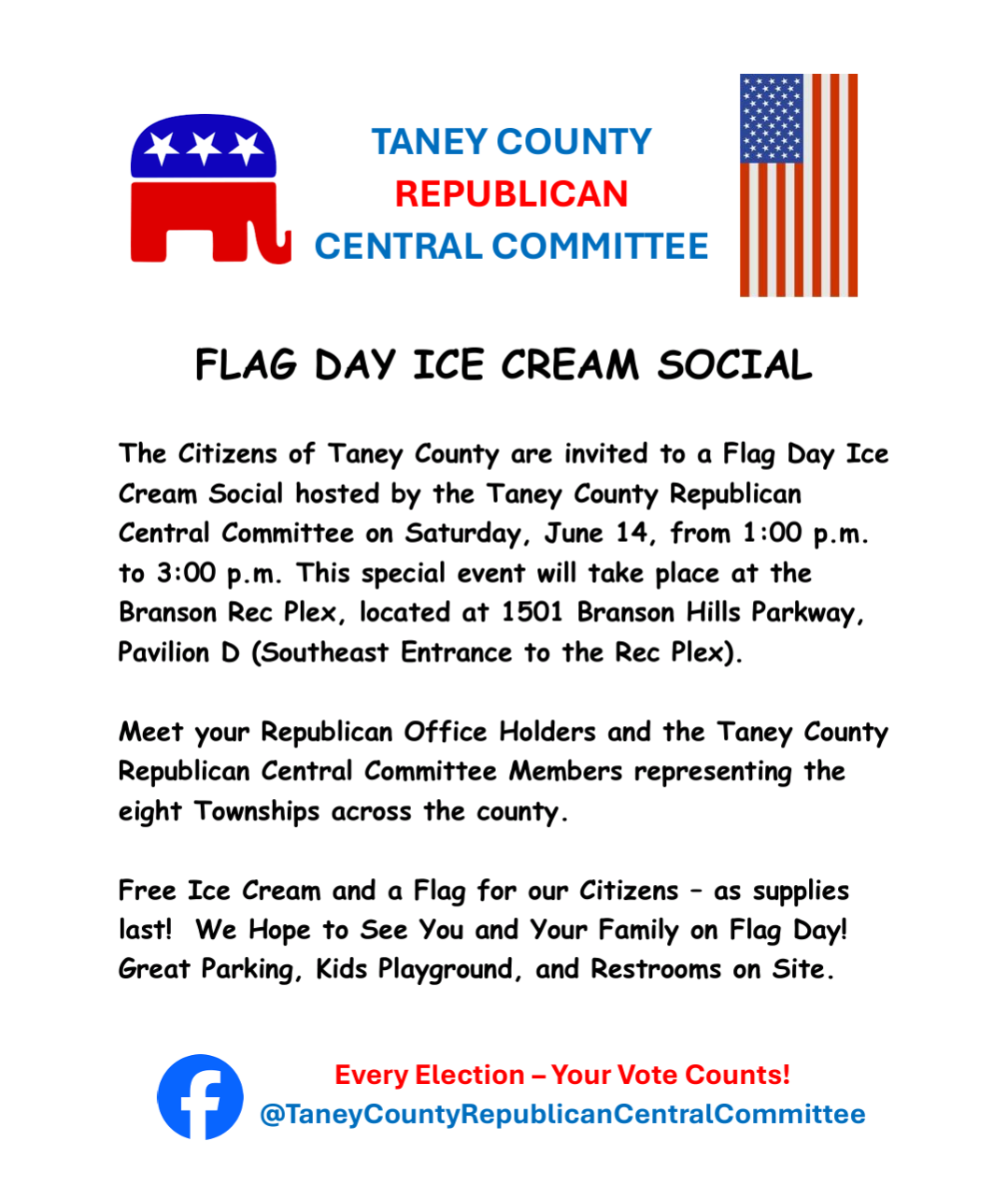 central committee flag day event